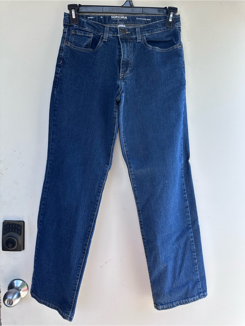 Sonoma Boy’s Straight Jeans in Dark Blue Denim